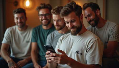 A group of dudes watching a stripper dance at a bachelor party in Charlotte, NC